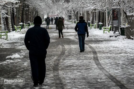 بارش اولین برف زمستانی مشهد