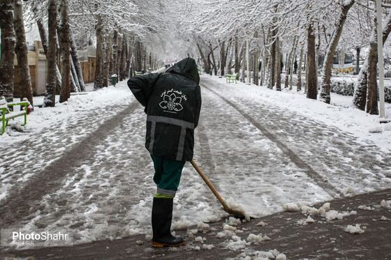 بارش اولین برف زمستانی مشهد