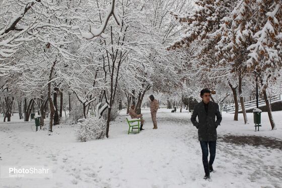 بارش اولین برف زمستانی مشهد