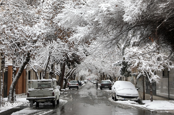 بارش اولین برف زمستانی مشهد - 2