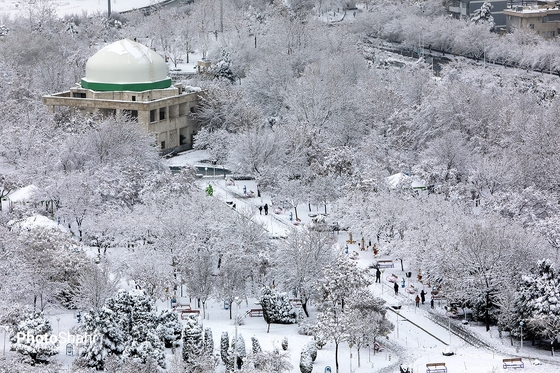 بارش اولین برف زمستانی مشهد - 2