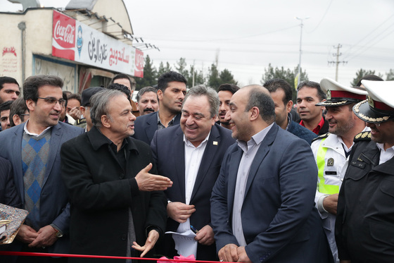 مراسم افتتاح جاده شهرک صنعتی توس