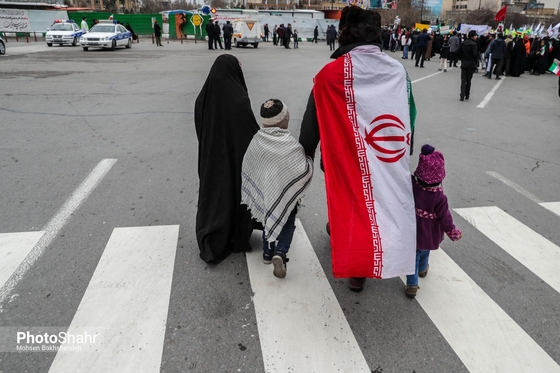 در حاشیه مراسم راهپیمایی یوم الله ۲۲ بهمن و جشن چهل و یکمین سالگرد پیروزی شکوهمند انقلاب اسلامی