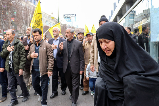 مراسم تشییع پیکر مطهر دو شهید مدافع حرم در مشهد