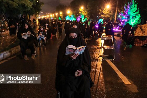 مراسم احیاء شب 19 رمضان در خیابان های مشهد