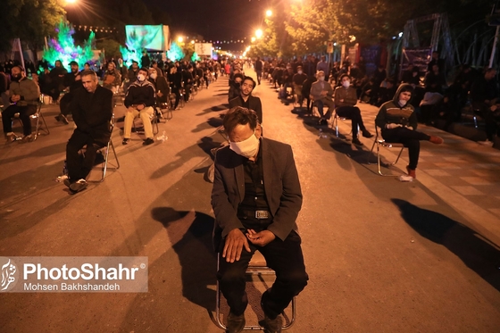 مراسم احیاء شب ۲۱ رمضان در خیابان های شهر