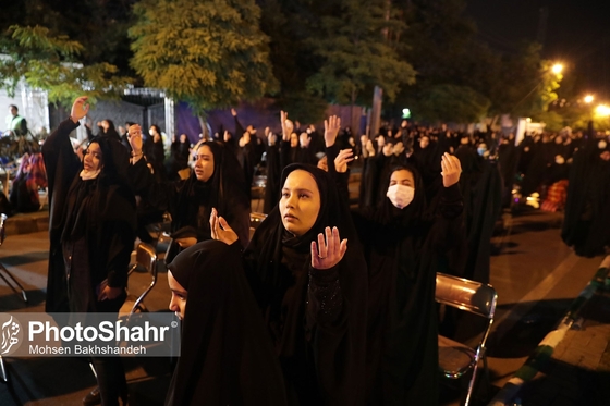 مراسم احیاء شب ۲۱ رمضان در خیابان های شهر