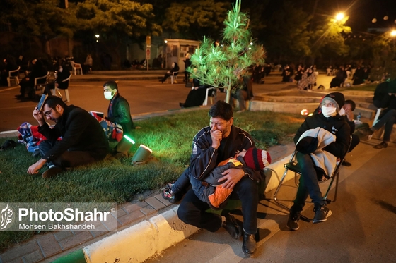 مراسم احیاء شب ۲۱ رمضان در خیابان های شهر