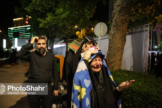 مراسم احیاء شب ۲۱ رمضان در خیابان های شهر