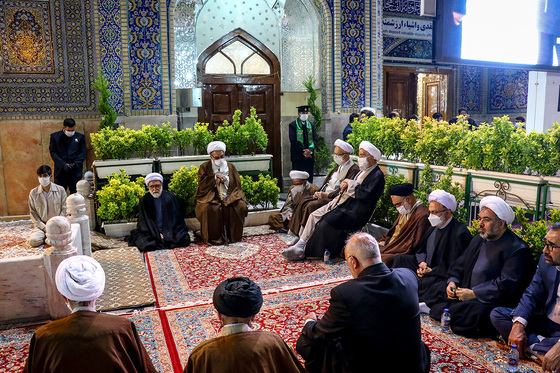 آیین شکرانه خدمت به مناسبت بازگشایی حرم مطهر رضوی