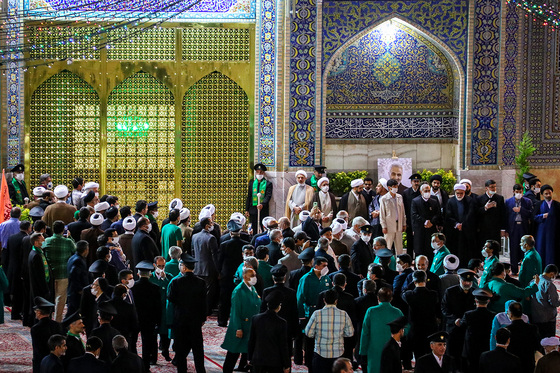 آیین شکرانه خدمت به مناسبت بازگشایی حرم مطهر رضوی