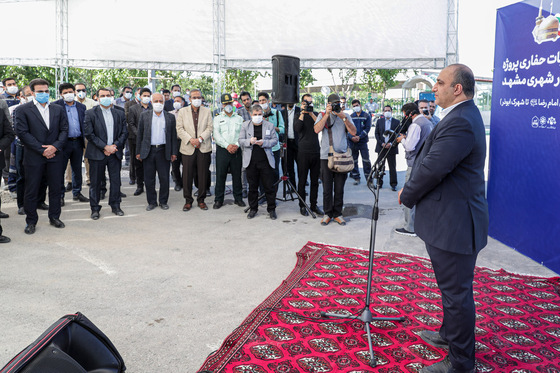 ادامه عملیات حفاری خط ۳ قطار شهری مشهد