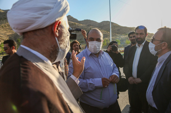 بازدید مدیران و مسولان استانی و شهری از پروژه کوه پارک مشهد