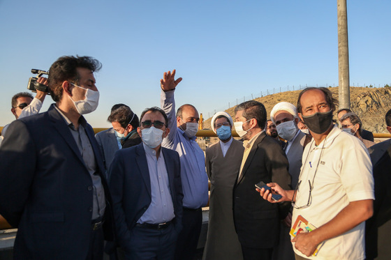 بازدید مدیران و مسولان استانی و شهری از پروژه کوه پارک مشهد