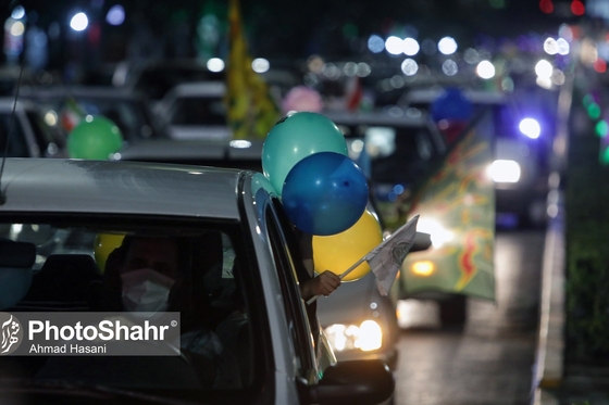 حال و هوای شهر مشهد در شب عید غدیر خم