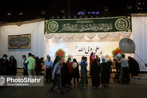 حال و هوای شهر مشهد در شب عید غدیر خم