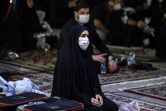 عزاداری شب چهارم محرم در کوه پارک مشهد
