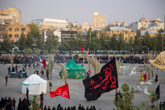 خیمه سوزان عصر عاشورا در قاسم آباد