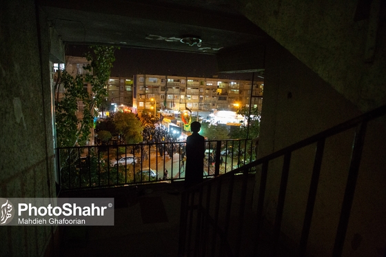 عزاداری شب عاشورا در شهرک شهید بهشتی