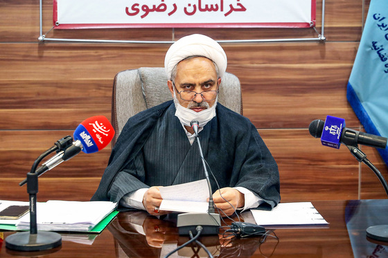 نشست خبری رییس محاکم عمومی و انقلاب مشهد‎ 