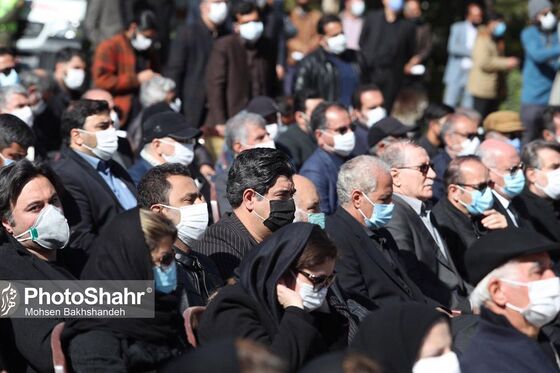 مراسم خاکسپاری استاد شجریان 2