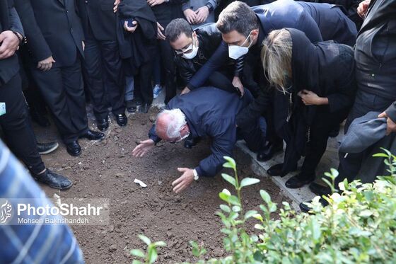 مراسم خاکسپاری استاد شجریان 2