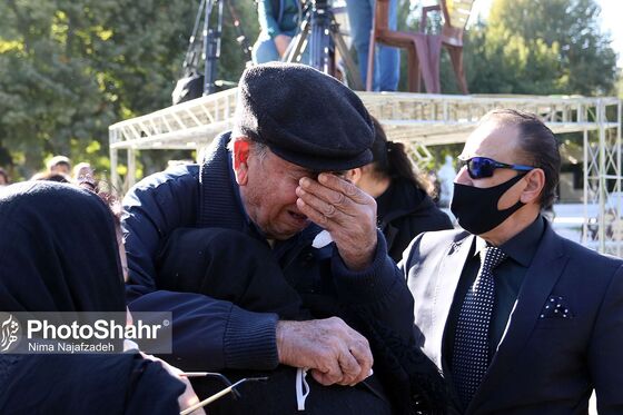 مراسم خاکسپاری استاد شجریان 2