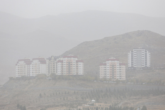 آسمان مشهد در وضعیت هشدار
