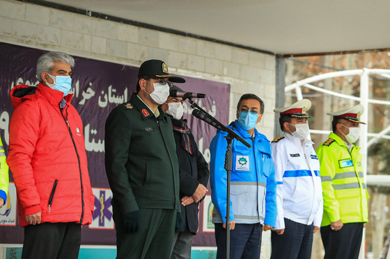 مراسم آغاز طرح زمستانی پلیس راه خراسان رضوی