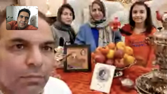 حسین ، برادر من به علت مسایل کاری یک هفته استراحت دارد و سه هفته در ماموریت است. با اینکه شب یلدا در هفته استراحت او بود اما بازهم همراه با خانواده خود در خانه مانده و به مهمانی نرفته است.اسکرین شات: محسن بخشنده