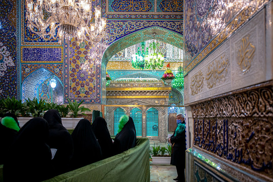 روضه منوره و ضریح مطهر امام رضا (علیه السلام)