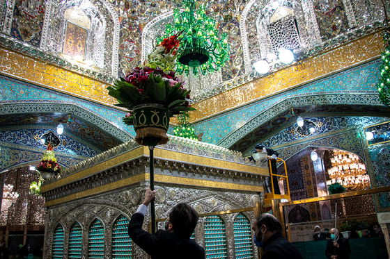 روضه منوره و ضریح مطهر امام رضا (علیه السلام)