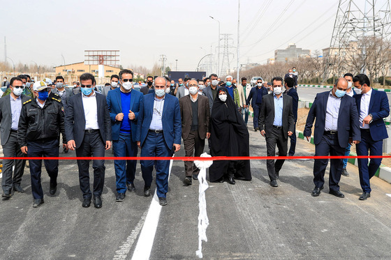 افتتاح دوربرگردان غیرهمسطح شهید برونسی‎