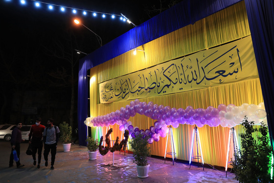 فضاسازي مشهد الرضا (ع) به مناسبت میلاد صاحب‌الزمان (عج)