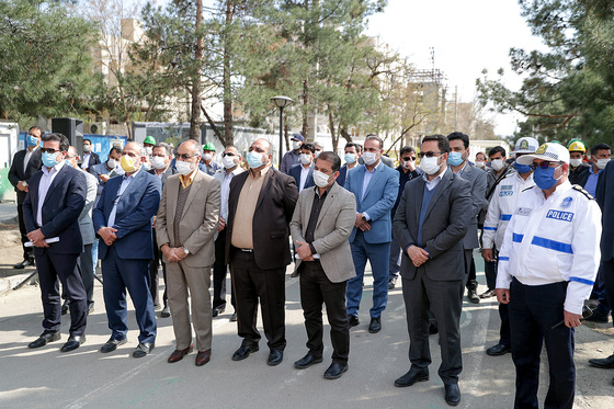 مراسم آغاز عملیات اجرایی زیرگذر آزادی به جانباز‎