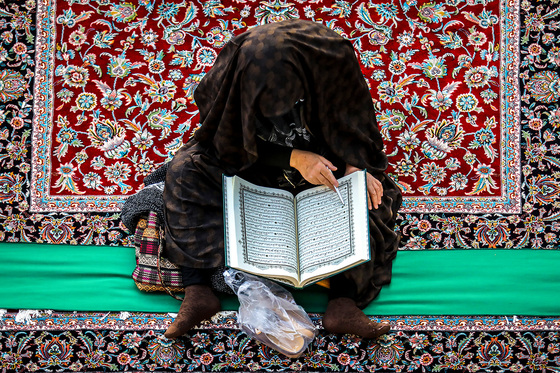 محفل بزرگ قرائت قرآن در حرم مطهر رضوی