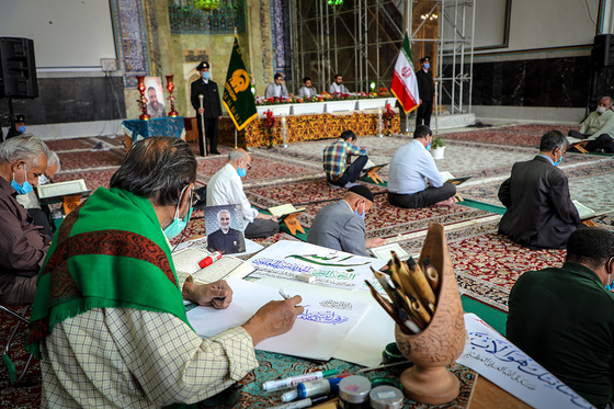 محفل بزرگ قرائت قرآن در حرم مطهر رضوی