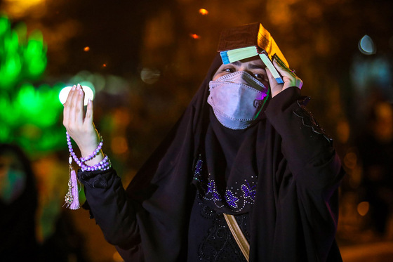 مراسم احیاء شب بیست و یک رمضان در بلوار امامت مشهد