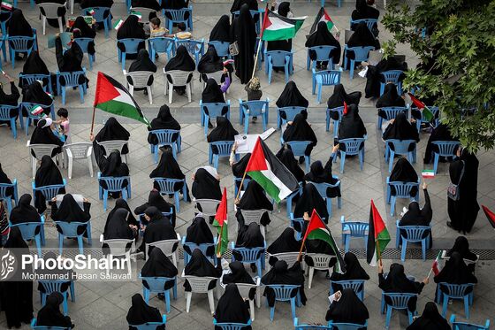 تجمع مردم مشهد در حمایت از مردم مظلوم فلسطین
