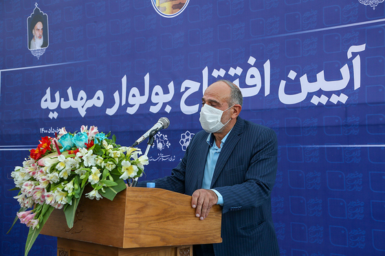 آیین افتتاح بلوار مهدیه با حضور شهردار مشهد