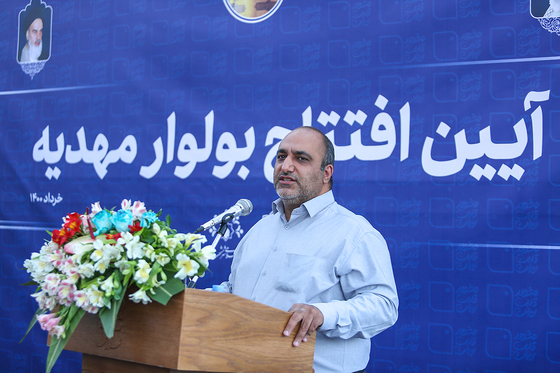 آیین افتتاح بلوار مهدیه با حضور شهردار مشهد