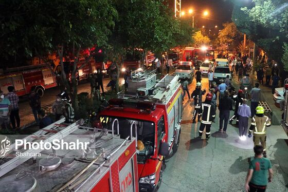 انفجار شدید یک ساختمان مسکونی در بلوار فاطمیه مشهد