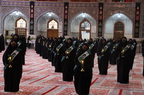 آیین خطبه خوانی شب عاشورا در حرم مطهر رضوی