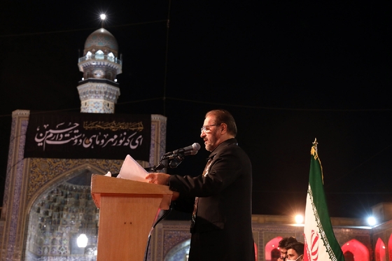آیین خطبه خوانی شب عاشورا در حرم مطهر رضوی