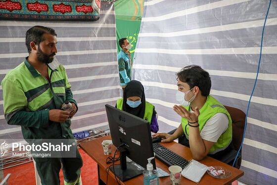 واکسیناسیون نیروهای خدمات‌شهری در مشهد