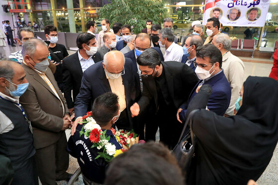 استقبال از سه عضو کاروان پارالمپیک کشور در مشهد