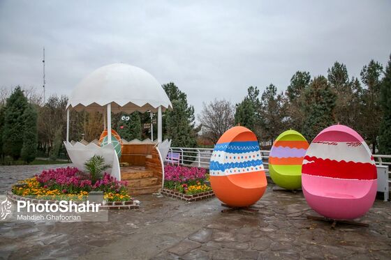یادمان‌های نوروزی در خیابان‌های شهر