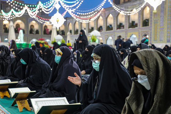 مراسم ترتیل‌خوانی قرآن کریم در حرم مطهر رضوی