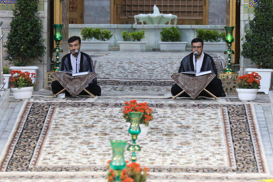 مراسم ترتیل‌خوانی قرآن کریم در حرم مطهر رضوی