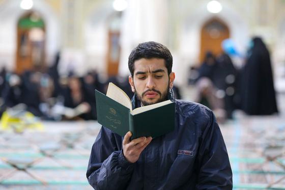 مراسم ترتیل‌خوانی قرآن کریم در حرم مطهر رضوی